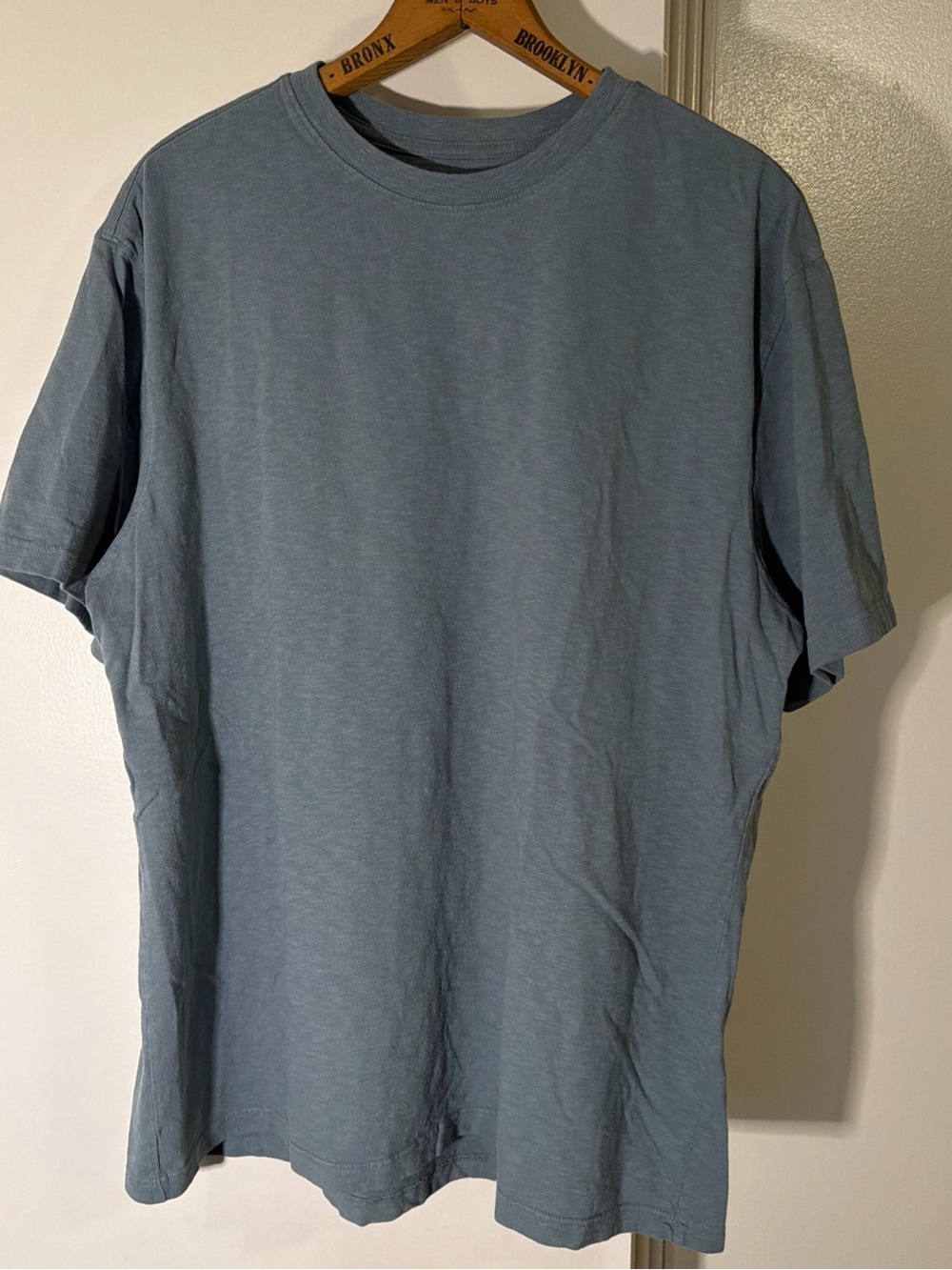 American Giant Premium Slub Crew T Shirt Mens Size XL Slate Blue Limited Edition